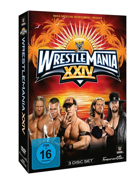 WWE: Wrestlemania 24, 3 DVDs