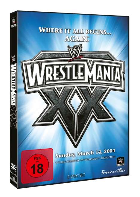 WWE: Wrestlemania 20, 2 DVDs