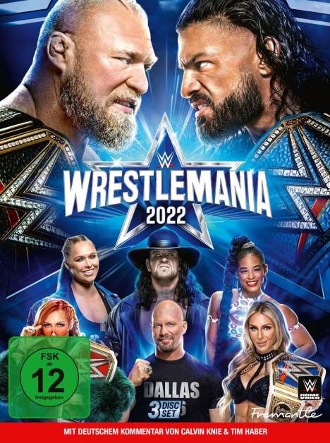 WWE: Wrestlemania 38, 3 DVDs