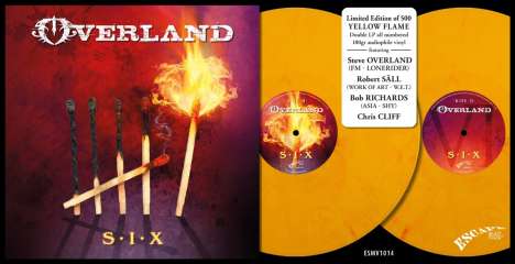 Overland: S•I•X (180g) (Limited Numbered Edition) (Yellow Flame Vinyl), 2 LPs