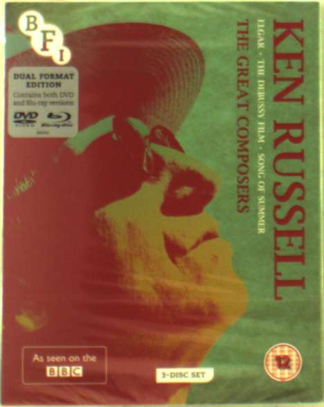 Ken Russell: The Great Composers (Blu-ray &amp; DVD) (UK-Import), 1 Blu-ray Disc und 2 DVDs