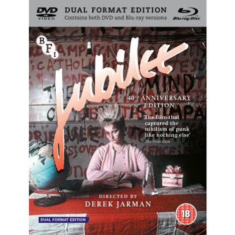 Jubilee (1978) (Blu-ray &amp; DVD) (UK Import), 1 Blu-ray Disc und 1 DVD