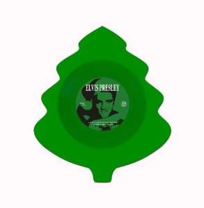 Elvis Presley (1935-1977): Santa Claus Is Back In Town (Limited Christmas Tree Shaped Edition) (Green Vinyl), Single 7"
