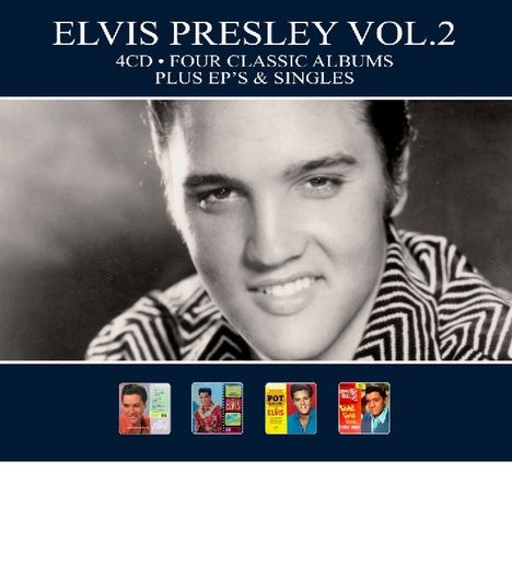 Elvis Presley (1935-1977): Four Classic Albums Vol. 2 + EPs + Singles, 4 CDs