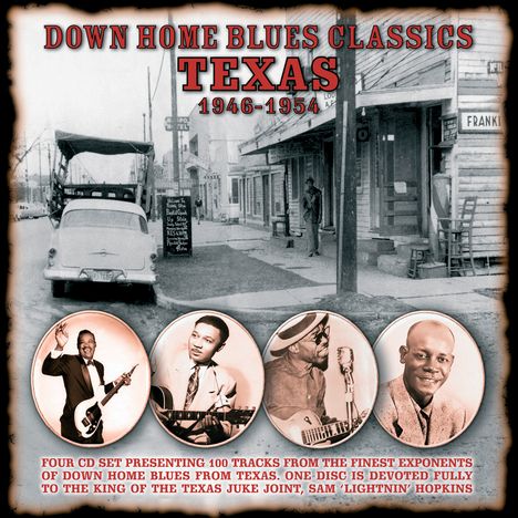 Down Home Blues Classics Volume 2: Texas, 4 CDs