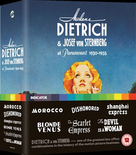 Marlene Dietrich &amp; Josef von Sternberg at Paramount 1930-1935 (Blu-ray) (UK Import), 6 Blu-ray Discs
