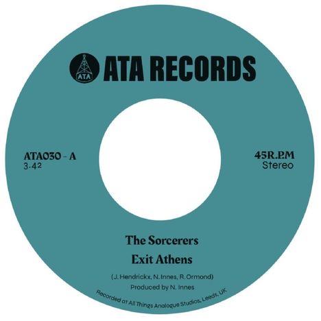 The Sorcerers/The Outer Worlds Jazz Ensemble: Exit Athens/Beg. Borrow. Play (feat. Chip Wickham), Single 7"