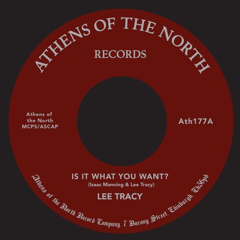 Lee Tracy: Is It What You Want?, Single 7"