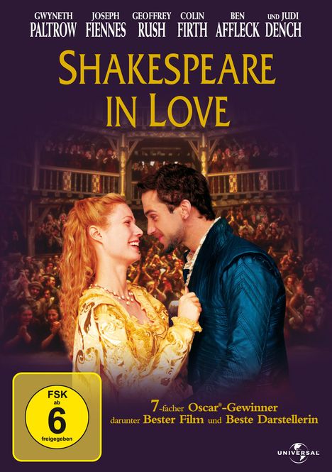 Shakespeare in Love, DVD