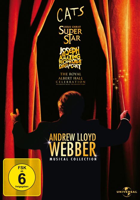 Andrew Lloyd Webber Musical Collection, 4 DVDs