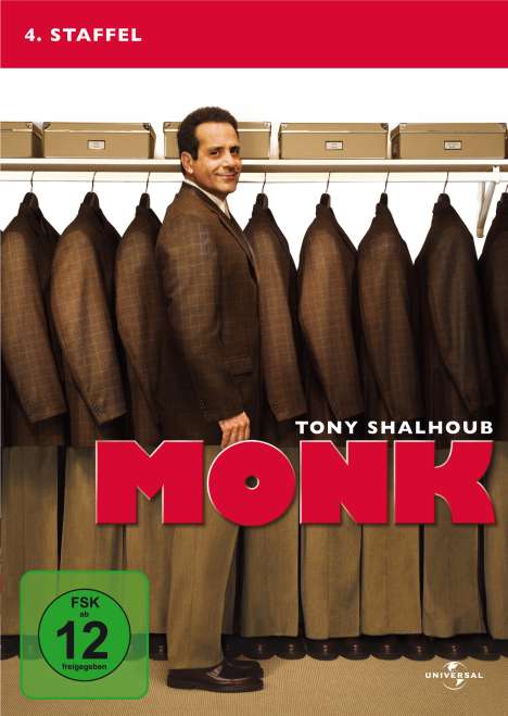 Monk Season 4, 4 DVDs