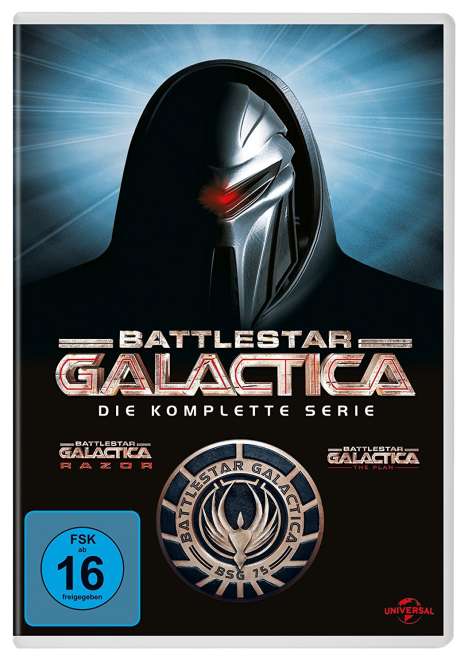 Battlestar Galactica (Komplette Serie), 25 DVDs