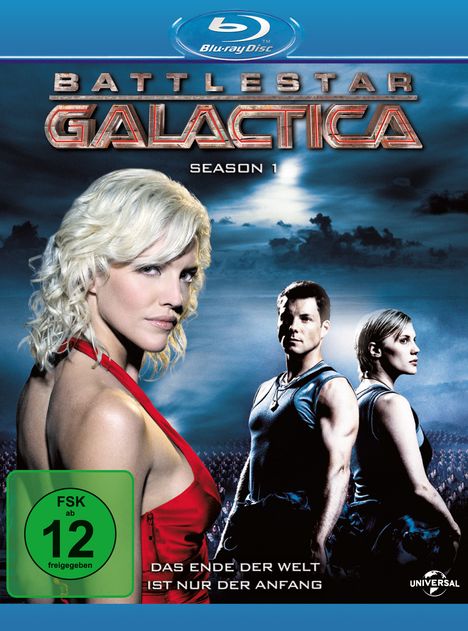 Battlestar Galactica Staffel 1 (Blu-ray), 4 Blu-ray Discs