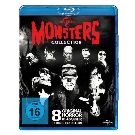 Universal Monsters Collection (Blu-ray), 8 Blu-ray Discs