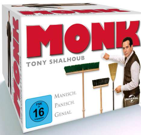 Monk (Komplette Serie), 32 DVDs