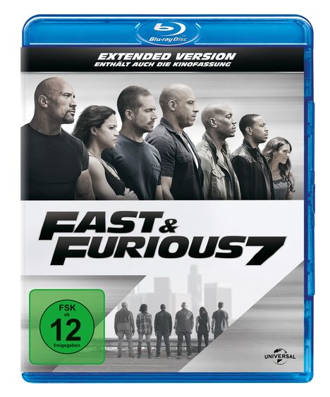 Fast &amp; Furious 7 (Blu-ray), Blu-ray Disc