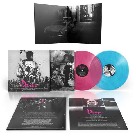 Filmmusik: Drive (Special 10th Anniversary Edition) (Limited Edition) (Pink Marbled &amp; Blue Marbled Vinyl), 2 LPs
