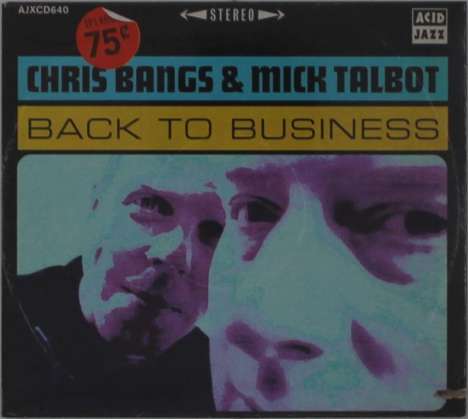 Chris Bangs &amp; Mick Talbot: Back To Business, CD
