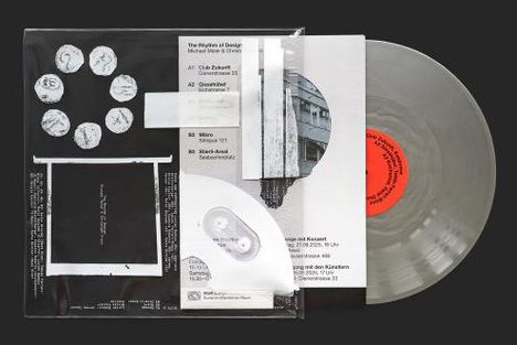 Vinyl mit Hülle: Tracks wie "Die Zähren", "Glauben", "Verurteilung". Schwarz-weiße Grafiken, teils architektonisch.