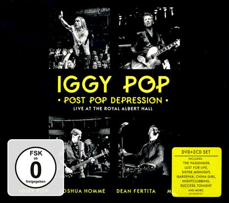 Iggy Pop: Post Pop Depression: Live At The Royal Albert Hall, 1 DVD und 2 CDs