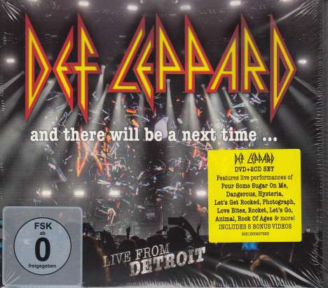 Def Leppard: And There Will Be A Next Time ... Live From Detroit, 2 CDs und 1 DVD