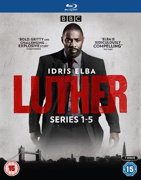 Luther Season 1-5 (Blu-ray) (UK Import), 7 Blu-ray Discs