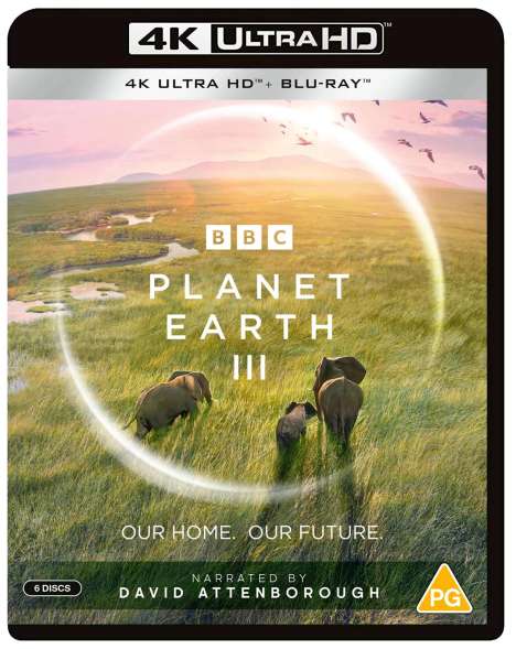 Planet Earth 3: Our Home, Our Future (2022) (Ultra HD Blu-ray &amp; Blu-ray) (UK Import), 3 Ultra HD Blu-rays und 3 Blu-ray Discs