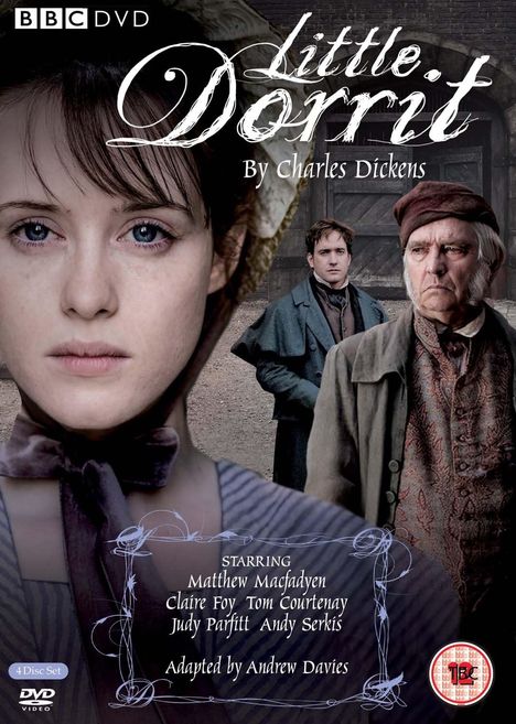 BBC DVD. Little Dorrit. By Charles Dickens. Gesichter dreier Personen in viktorianischer Kleidung.