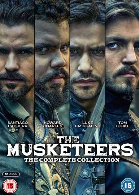 The Musketeers Season 1-3 (Complete Collection) (UK-Import), 8 DVDs