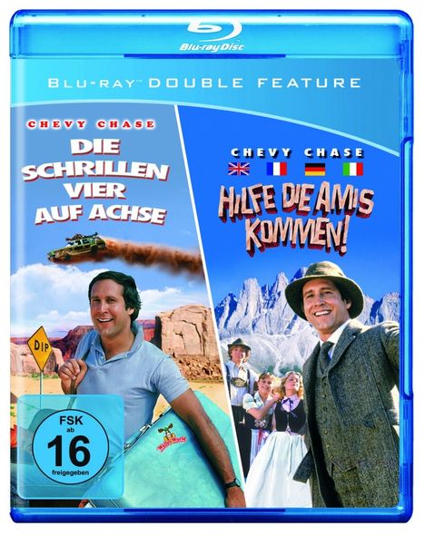 Hilfe, die Amis kommen + Die schrillen Vier auf Achse (Blu-ray), 2 Blu-ray Discs