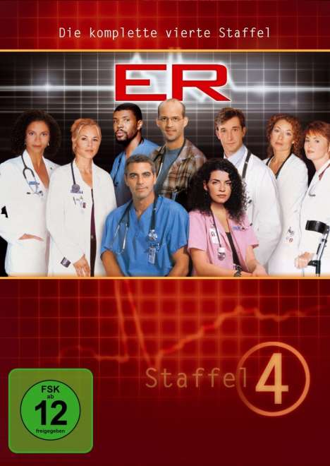 E.R. Emergency Room Staffel 4, 4 DVDs
