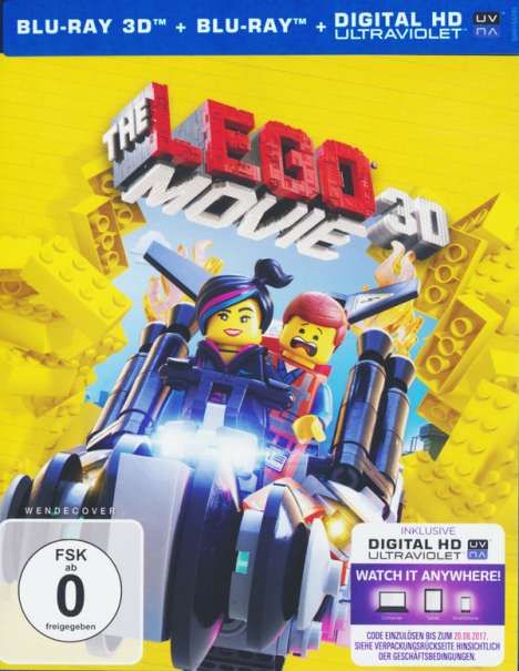 The Lego Movie  (3D &amp; 2D Blu-ray), 2 Blu-ray Discs