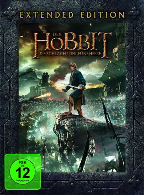 Der Hobbit: Die Schlacht der fünf Heere (Extended Edition), 5 DVDs