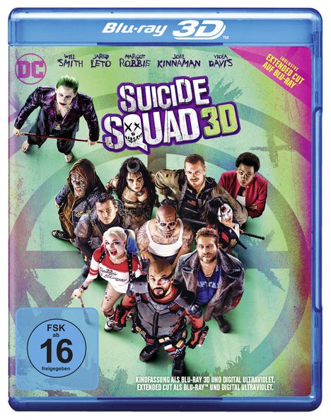 Suicide Squad (2016) (3D Blu-ray), Blu-ray Disc