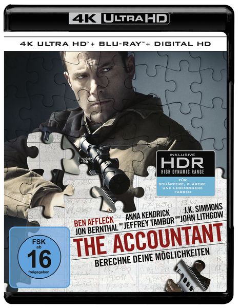 The Accountant (Ultra HD Blu-ray &amp; Blu-ray), 1 Ultra HD Blu-ray und 1 Blu-ray Disc