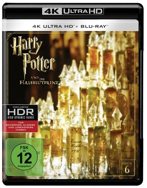 Harry Potter und der Halbblutprinz (Ultra HD Blu-ray &amp; Blu-ray), 1 Ultra HD Blu-ray und 1 Blu-ray Disc
