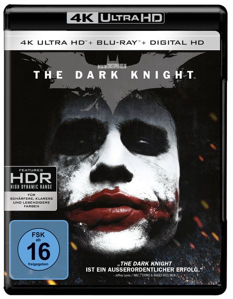 The Dark Knight (Ultra HD Blu-ray &amp; Blu-ray), 1 Ultra HD Blu-ray und 1 Blu-ray Disc