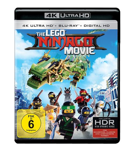 The Lego Ninjago Movie (Ultra HD Blu-ray &amp; Blu-ray), 1 Ultra HD Blu-ray und 1 Blu-ray Disc