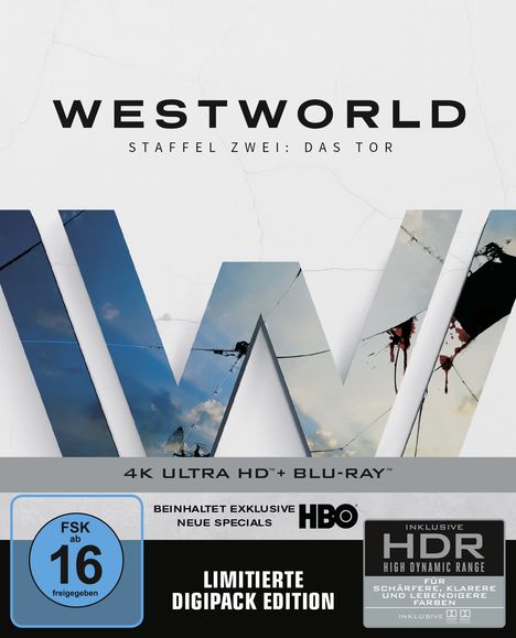 Westworld Staffel 2: Die Tür (Ultra HD Blu-ray &amp; Blu-ray), 3 Ultra HD Blu-rays und 3 Blu-ray Discs
