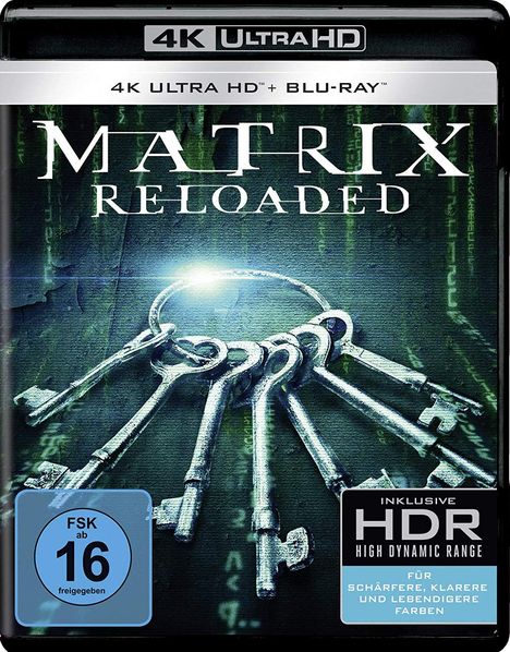Matrix Reloaded (Ultra HD Blu-ray &amp; Blu-ray), 1 Ultra HD Blu-ray und 1 Blu-ray Disc