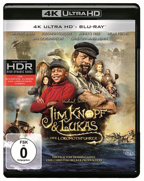 Jim Knopf &amp; Lukas der Lokomotivführer (Ultra HD Blu-ray &amp; Blu-ray), 1 Ultra HD Blu-ray und 1 Blu-ray Disc