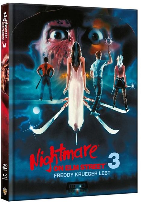 Nightmare on Elm Street 3: Freddy Krüger lebt (Blu-ray &amp; DVD im Mediabook), 1 Blu-ray Disc und 1 DVD