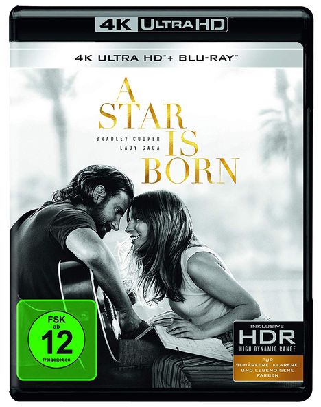 A Star Is Born (2018) (Ultra HD Blu-ray &amp; Blu-ray), 1 Ultra HD Blu-ray und 1 Blu-ray Disc