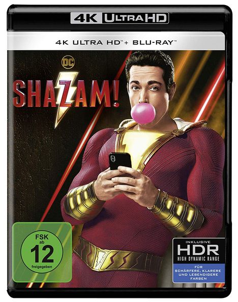 Shazam! (Ultra HD Blu-ray &amp; Blu-ray), 1 Ultra HD Blu-ray und 1 Blu-ray Disc