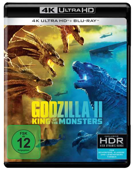 Godzilla II: King of the Monsters (Ultra HD Blu-ray &amp; Blu-ray), 1 Ultra HD Blu-ray und 1 Blu-ray Disc
