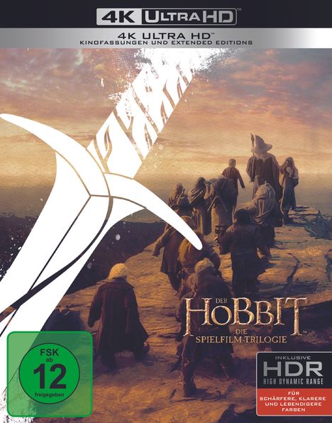 Der Hobbit: Die Trilogie (Extended Edition) (Ultra HD Blu-ray), 6 Ultra HD Blu-rays