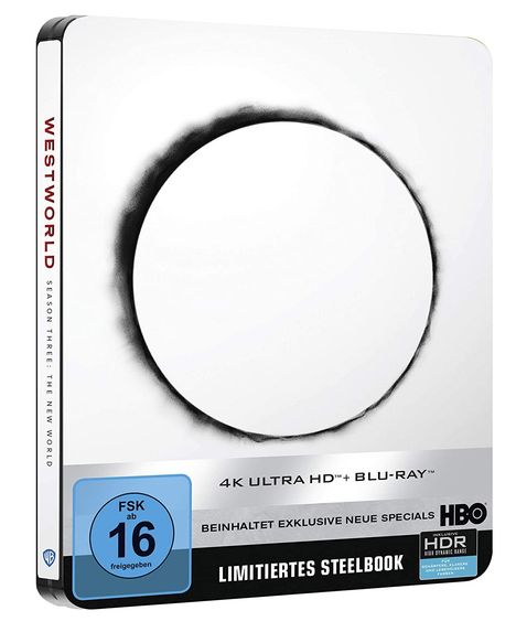 Westworld Staffel 3: Die neue Welt (Ultra HD Blu-ray &amp; Blu-ray im Steelbook), 3 Ultra HD Blu-rays und 3 Blu-ray Discs