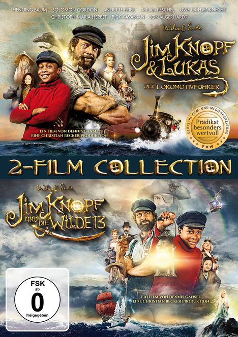 Jim Knopf &amp; Lukas der Lokomotivführer / Jim Knopf und die Wilde 13, 2 DVDs