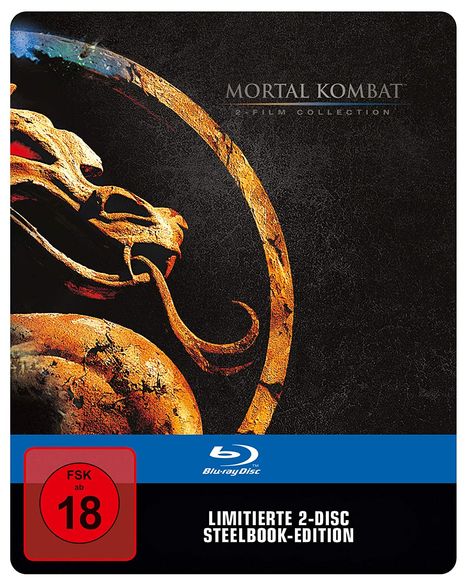 Mortal Kombat 2-Film Collection (Blu-ray im Steelbook), 2 Blu-ray Discs