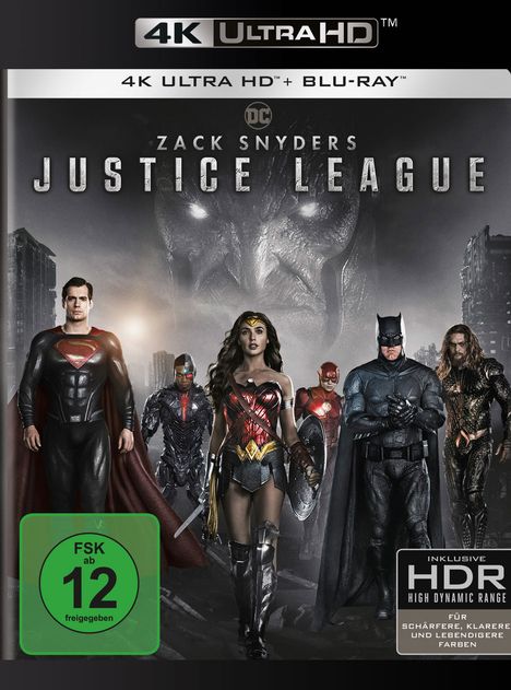Zack Snyder's Justice League (Ultra HD Blu-ray &amp; Blu-ray), 2 Ultra HD Blu-rays und 2 Blu-ray Discs